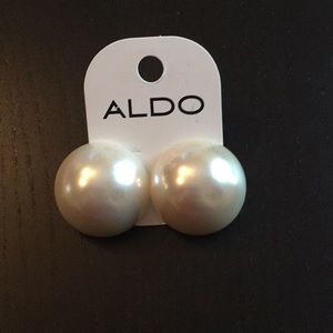Large Pearl Stud Earrings
